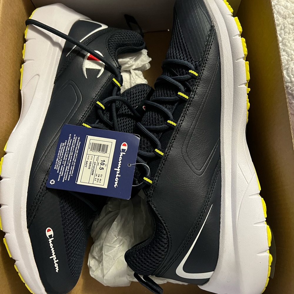 Kohl's Champion Navy and Yellow Men's Sneakers